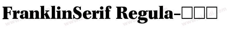 FranklinSerif Regula字体转换
